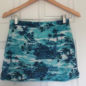 Tropical mini skirt